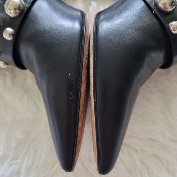 Donald J. Pliner Black Ankle Boots with Silver Studs - Picture 8 of 8